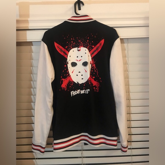 Mens Friday the 13th Letterman Jacket - Picture 8 of 9